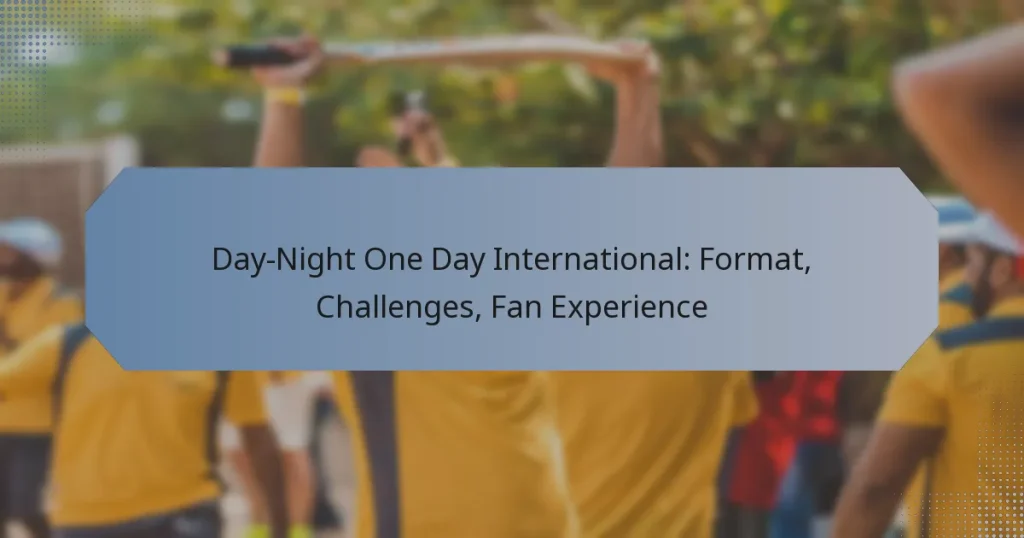 Day-Night One Day International: Format, Challenges, Fan Experience