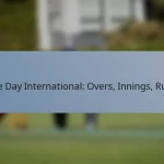 One Day International: Overs, Innings, Rules