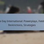 One Day International: Powerplays, Fielding Restrictions, Strategies