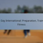 One Day International: Preparation, Training, Fitness