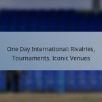 One Day International: Rivalries, Tournaments, Iconic Venues