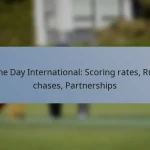 One Day International: Scoring rates, Run chases, Partnerships