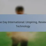 One Day International: Umpiring, Reviews, Technology