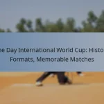 One Day International World Cup: History, Formats, Memorable Matches