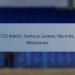 T20 Match: Famous Games, Records, Milestones