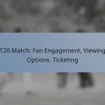 T20 Match: Fan Engagement, Viewing Options, Ticketing