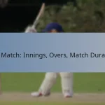 T20 Match: Innings, Overs, Match Duration