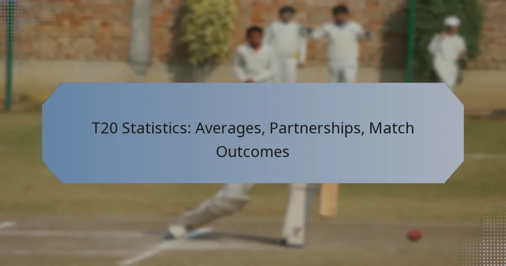 T20 Statistics: Averages, Partnerships, Match Outcomes