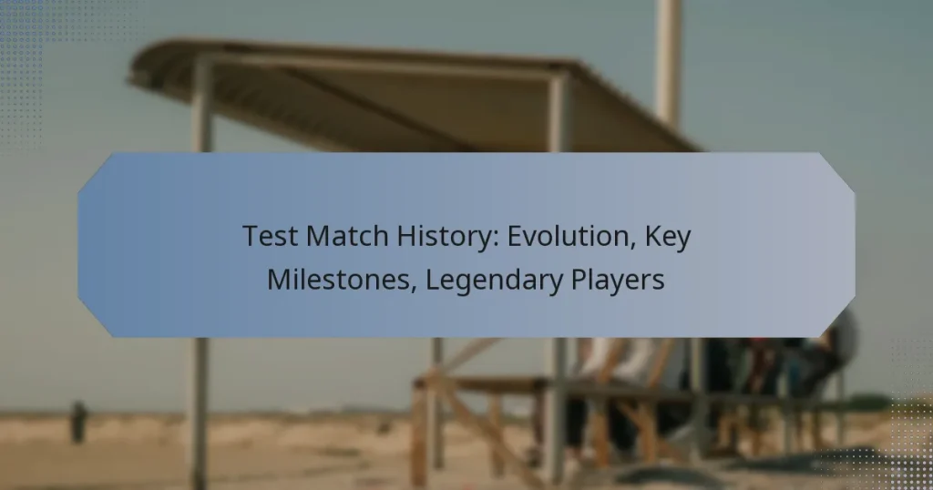 Test Match History: Evolution, Key Milestones, Legendary Players