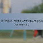 Test Match: Media coverage, Analysis, Commentary