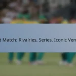 Test Match: Rivalries, Series, Iconic Venues