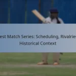 Test Match Series: Scheduling, Rivalries, Historical Context