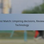 Test Match: Umpiring decisions, Reviews, Technology