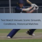 Test Match Venues: Iconic Grounds, Conditions, Historical Matches